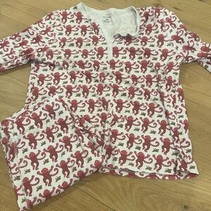 Roller Rabbit Pajamas Long Sleeve pink monkeys